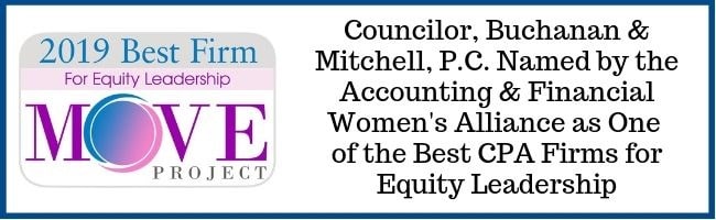 Accounting MOVE Project Equity Leadership award header