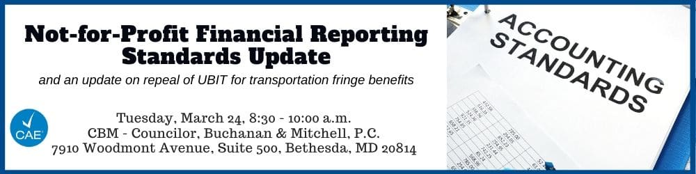 Not-for-Profit Financial Reporting Standards - March 24