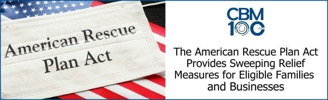 American Rescue Plan Act ARPA Relief for Families and Businesses Header Image