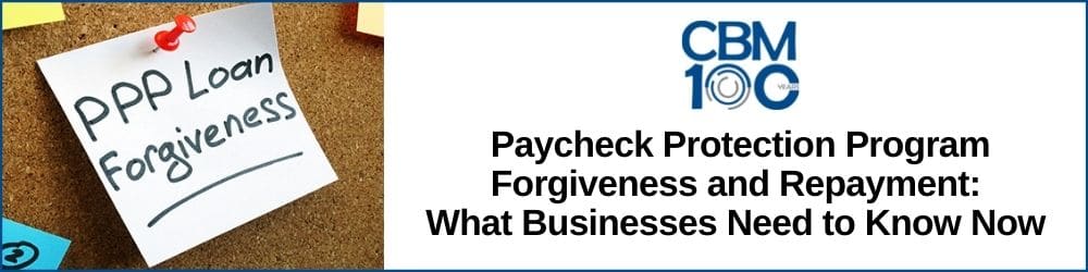 Paycheck Protection Program Forgiveness header image