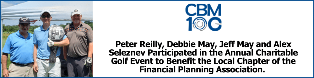 Pete Reilly, Debbie May, Jeff May and Alex Seleznev Participated in the Annual Charitable Golf Event to Benefit the Local Chapter of the Financial Planning Association